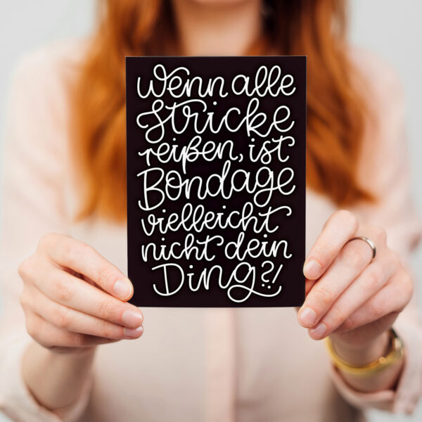 Postkarte "Bondage"