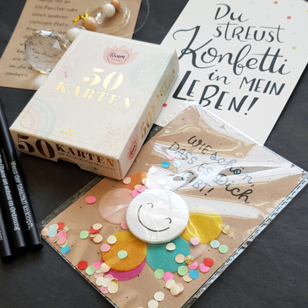 Konfetti Geschenk Box – Für die Menschen, die Konfetti in unser Leben streuen