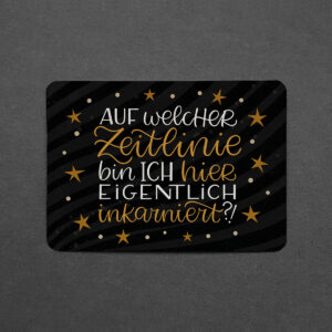 Postkarte mit abgerundeten Ecken "Zeitlinie"